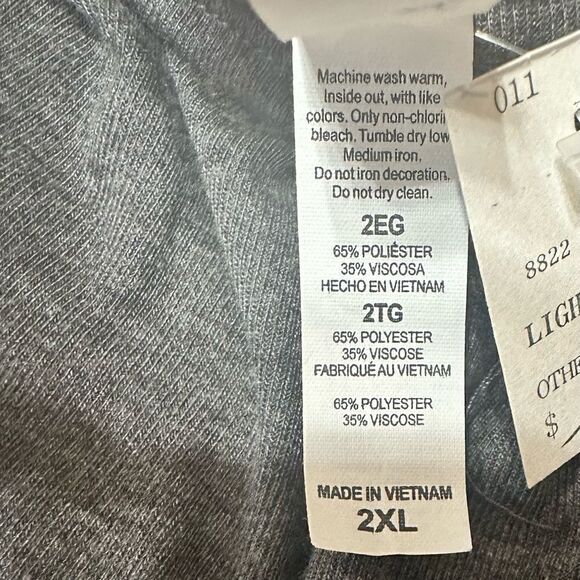 💛3for$10 bundle with💛NWT BellaCanvas gray long slve dress65%poly 35%viscose - Picture 5 of 5